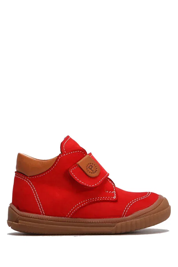Детские туфли для девочек из нубука Paplus, Red