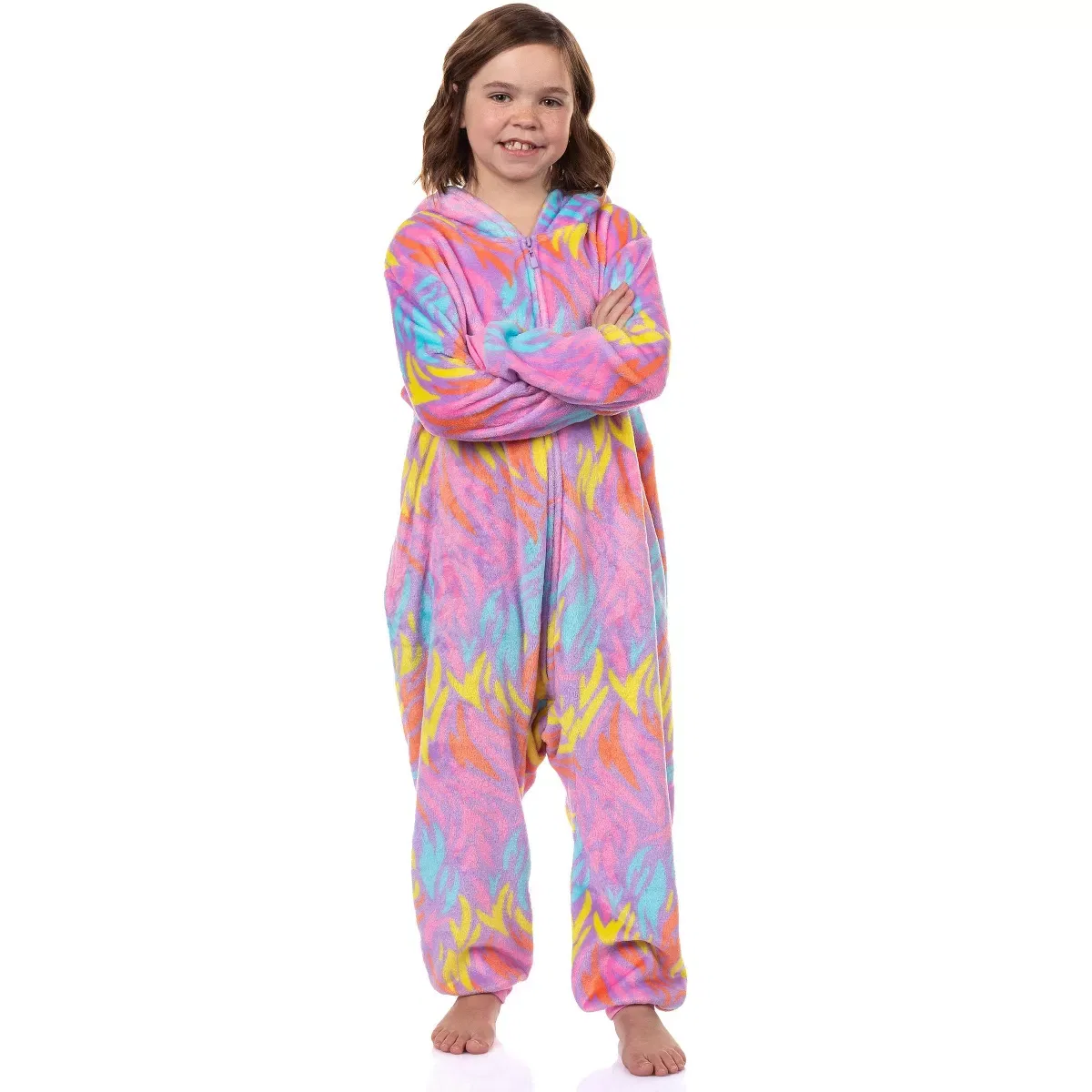 Детский комбинезон-кигуруми с принтом Furby Tie Dye INTIMO, Multicolored — фото 2