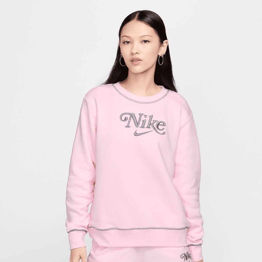 

Толстовка Sportswear Fleece Crewneck NIKE, цвет pink foam