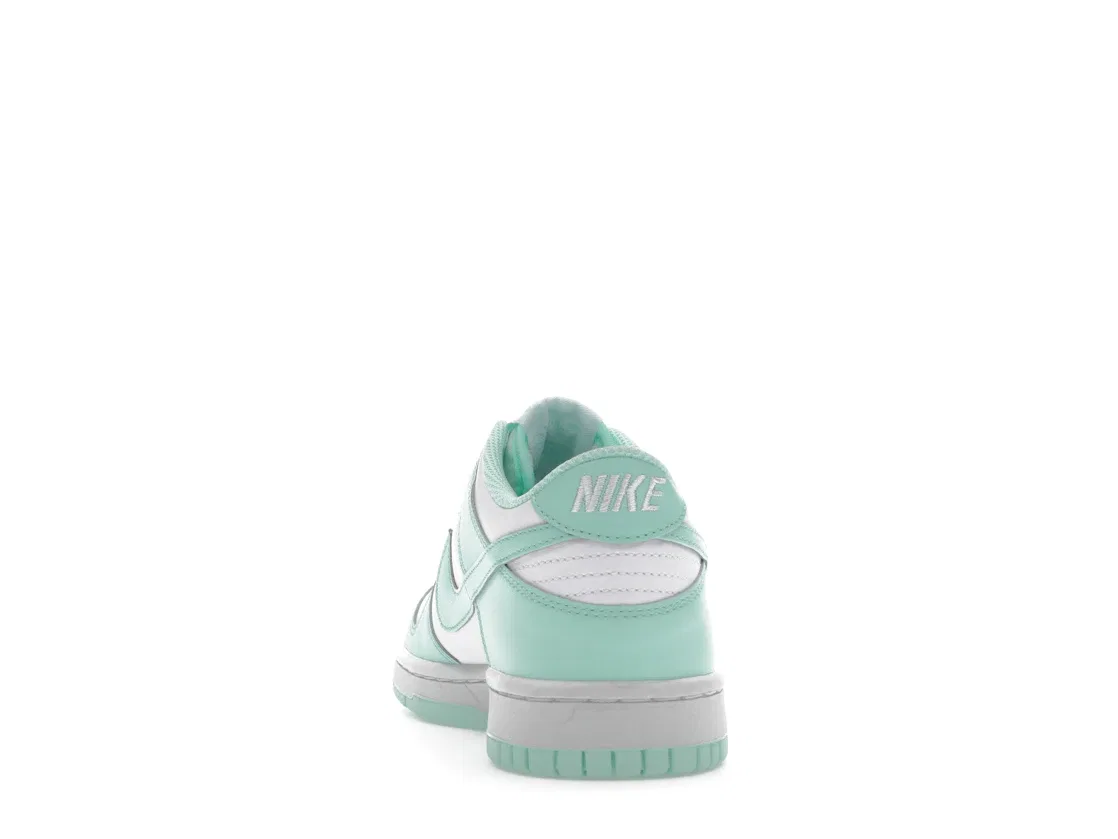 Детские кроссовки с низким верхом Nike Dunk Low, White/Mint Foam — фото 4