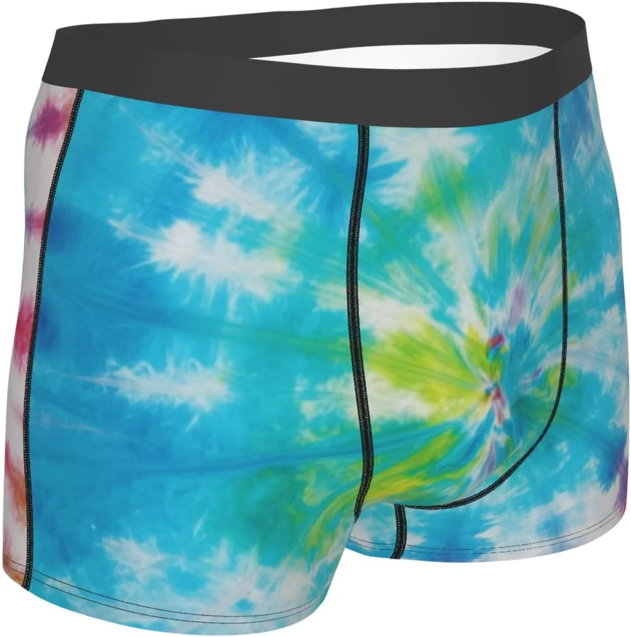 Боксеры с принтом Flamingo Palm Tree, Tie Dye Radial 4 — фото 4