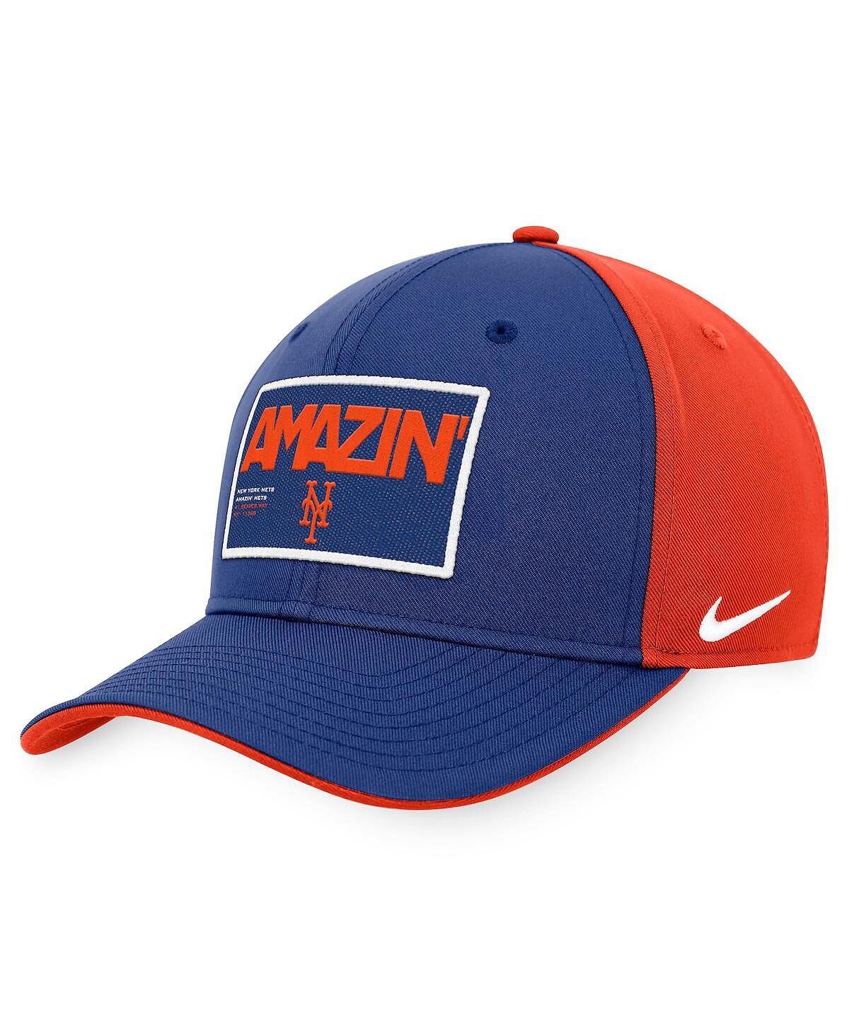 

Мужская кепка Snapback Royal, оранжевая New York Mets Classic99 с цветными блоками Nike