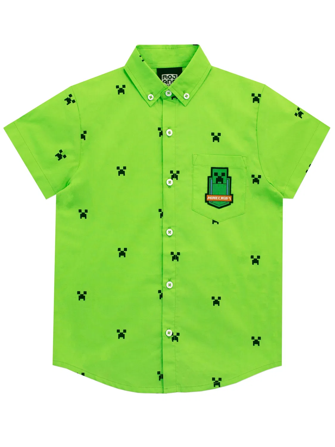 Футболка с принтом Creeper Character, зеленый