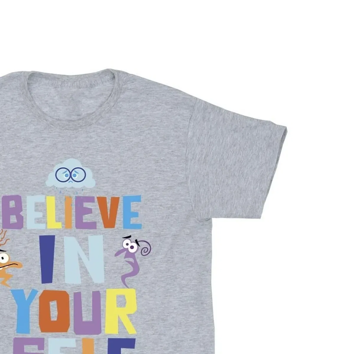 Футболка с принтом Believe in Yourself Inside Out, Grey — фото 2