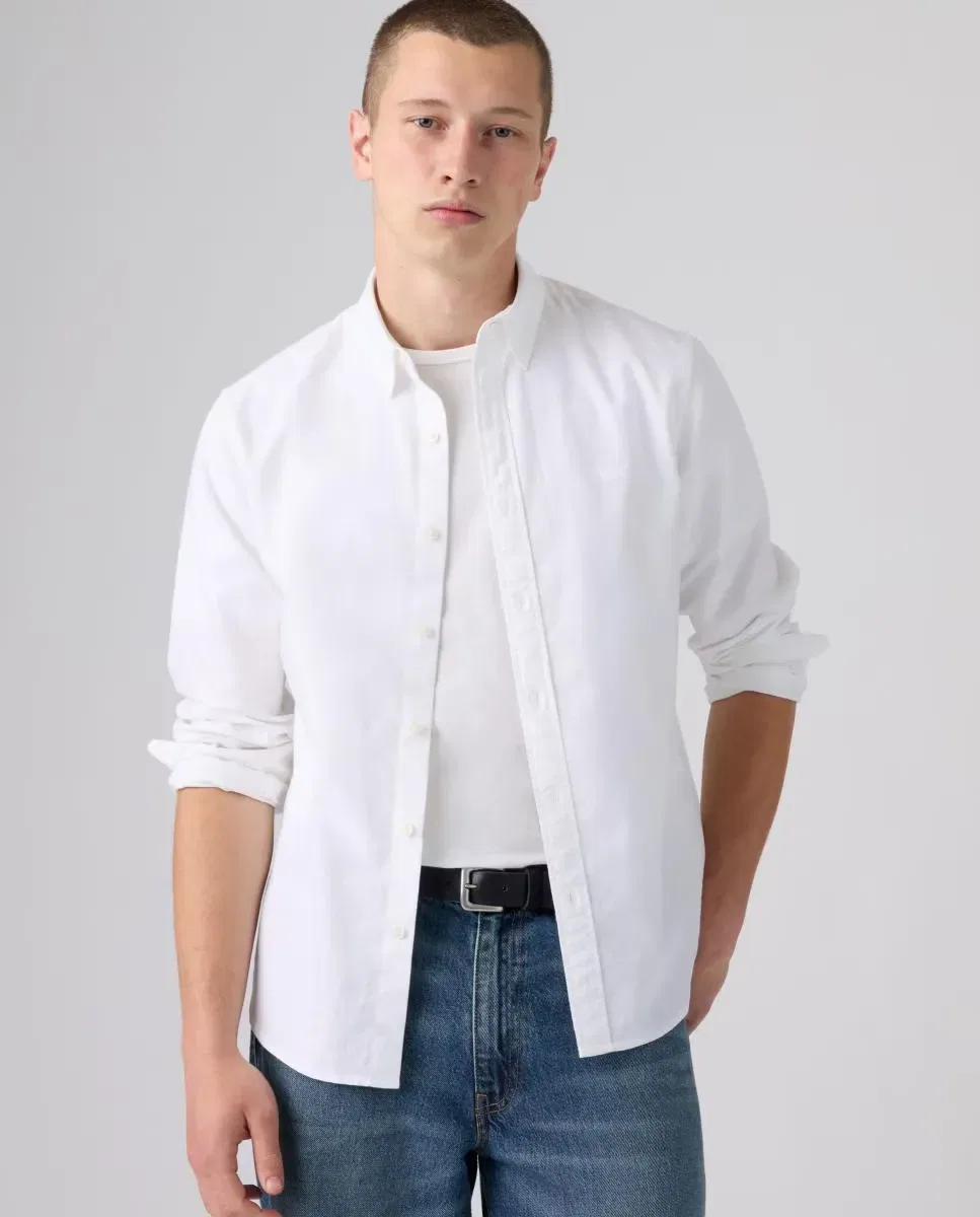 Мужская рубашка с длинным рукавом Slim Fit Levi's, Белый — фото 3