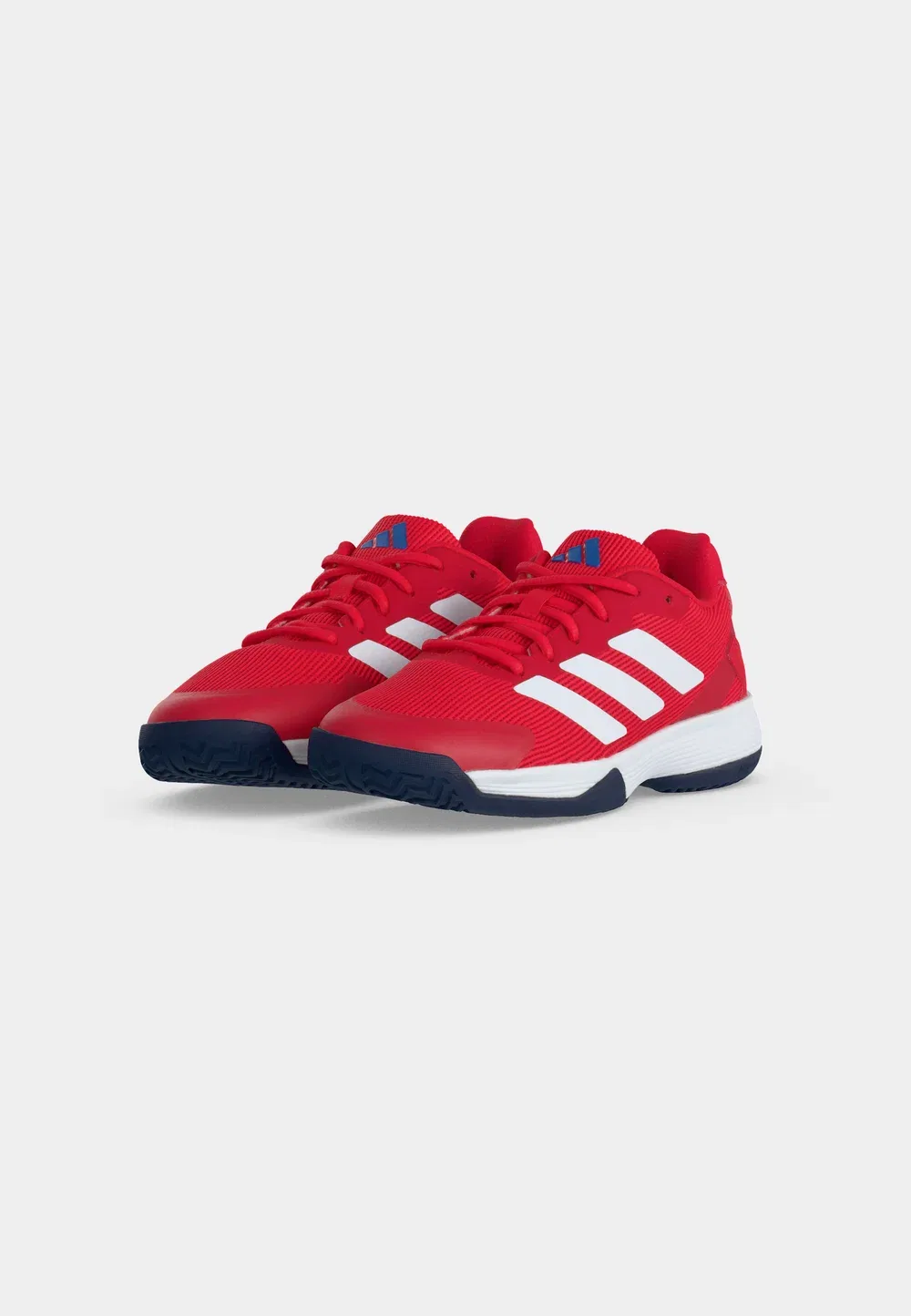 Кроссовки Ubersonic унисекс для тенниса, подходят для разных типов кортов Adidas Performance, Pure Ruby/Footwear White/Dark Blue — фото 3