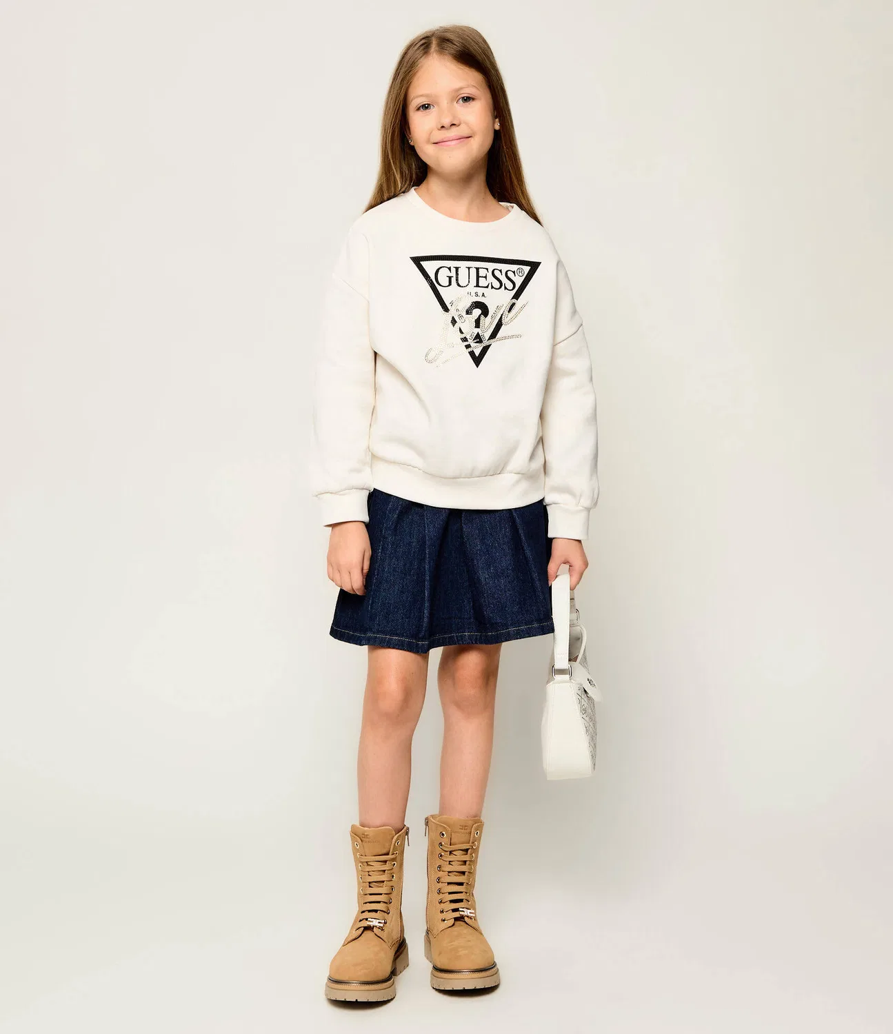 Свитшот Guess, цвет Crema — фото 2