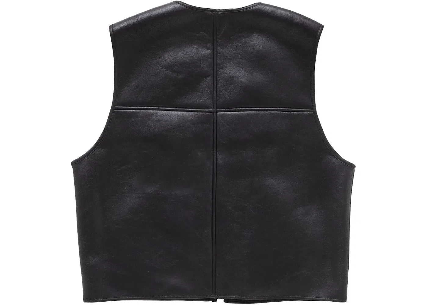 Мужской жилет из искусственного меха двусторонний Supreme Vest, Black — фото 2