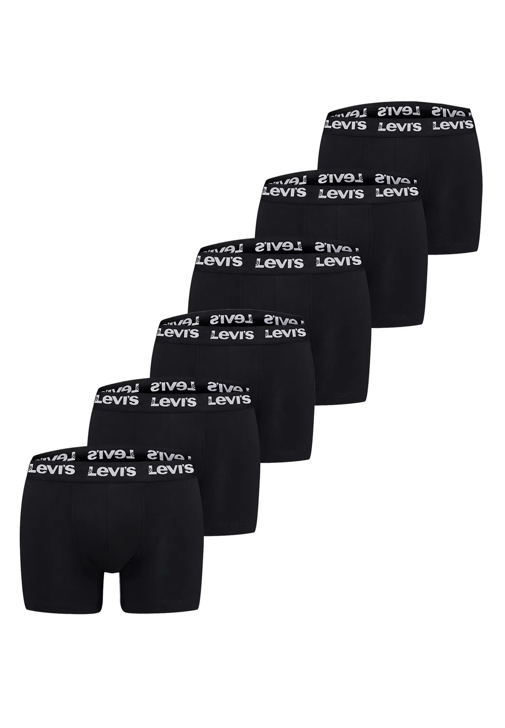 Мужские хлопковые боксеры Repeat Logo Levi's, Черный — фото 3