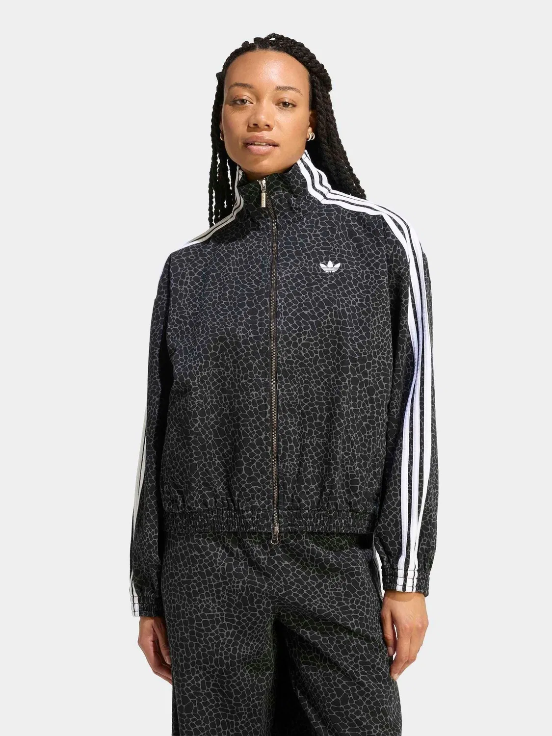 Куртка джинсовая, оверсайз, Firebird adidas originals, черный
