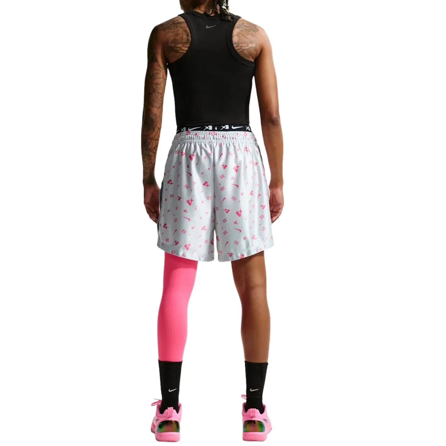 Женские шорты Nike Dri-FIT A'ja Wilson Pure Platinum Hyper Pink, розовый — фото 4