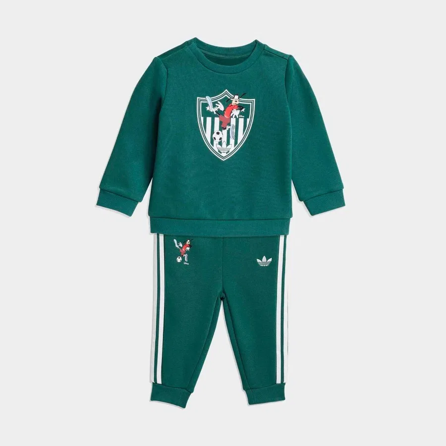 Детский спортивный костюм adidas Disney Crew, Зеленый