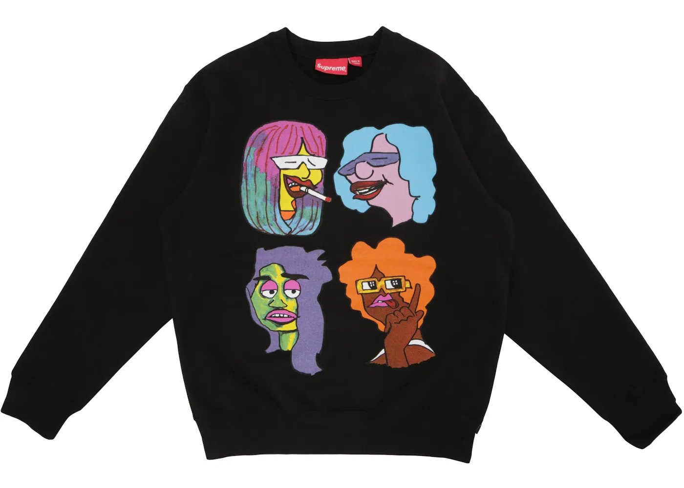 Мужской свитшот с принтом Gonz Heads Supreme, Black