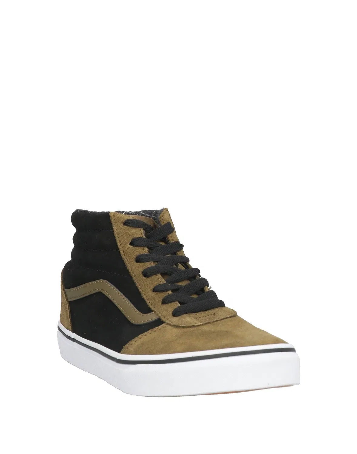 Детские высокие кеды из замши Vans, темно-зеленый — фото 2