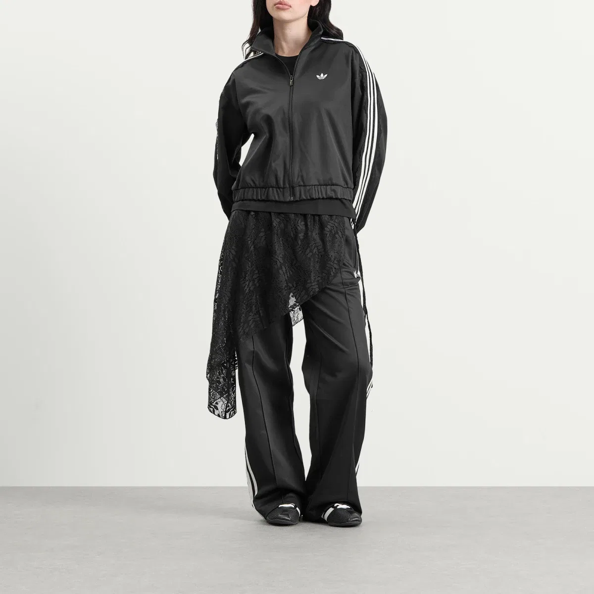 Спортивные брюки с отстегивающейся юбкой Firebird Track Pant Adidas, Black — фото 4