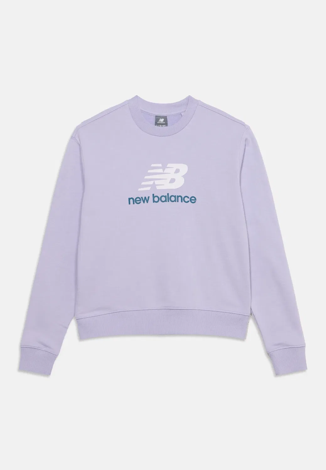 Толстовка с круглым вырезом и логотипом Stacked New Balance, Smoked Violet — фото 3