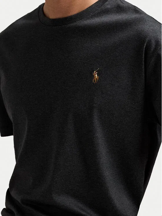 Футболка slim fit Tsh Polo Ralph Lauren, серый — фото 4