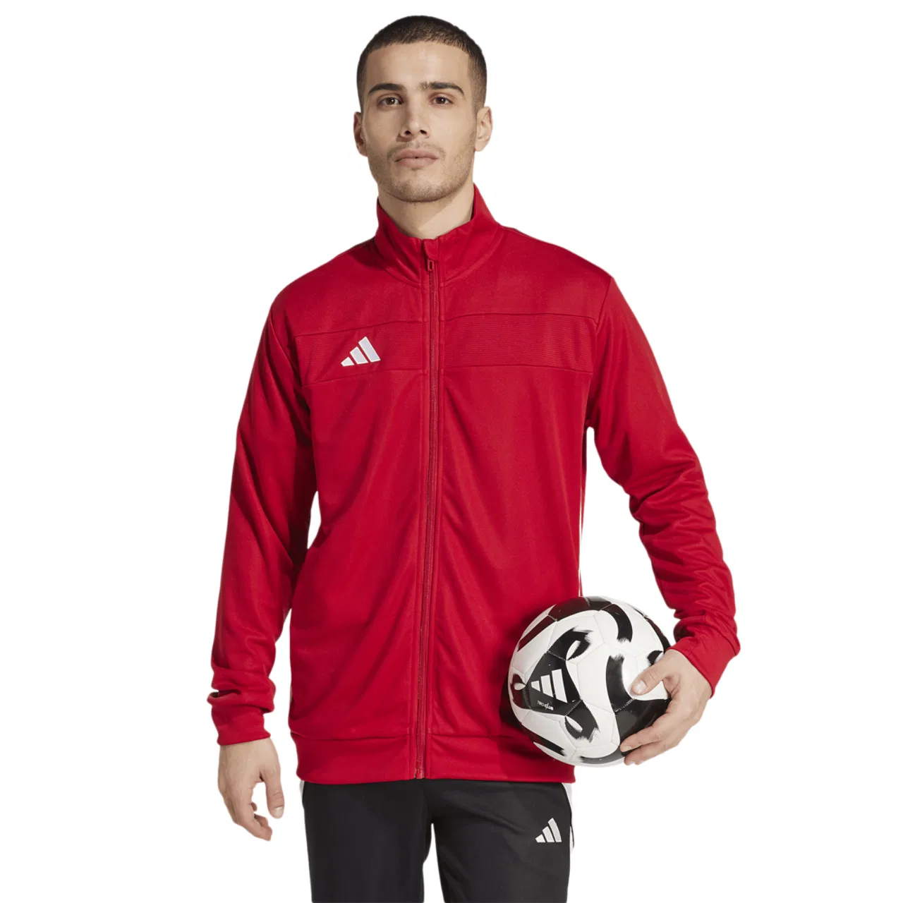 Мужская тренировочная куртка Tiro 25 Essentials Adidas, цвет Team Power Red/White