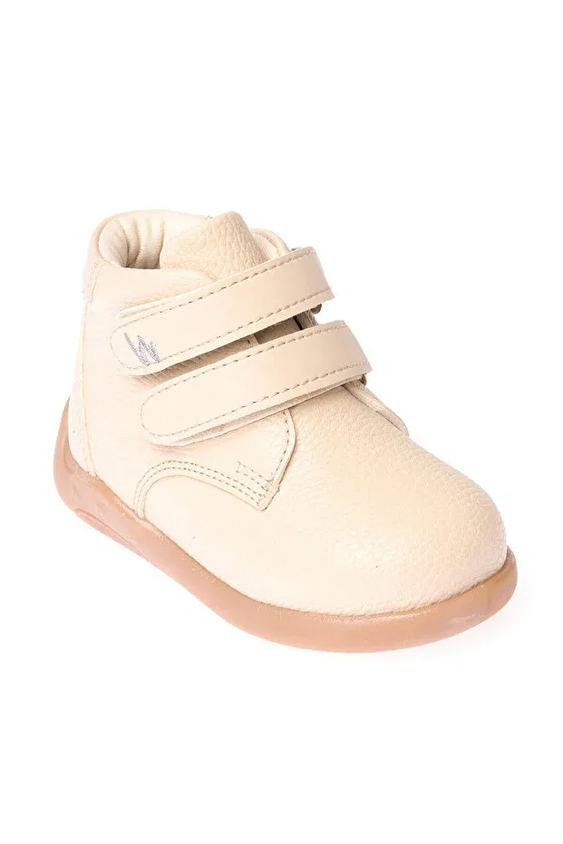 Детские ботинки для девочек с узором Babywalk girl boots Ebebek Babywalk, Beige — фото 3