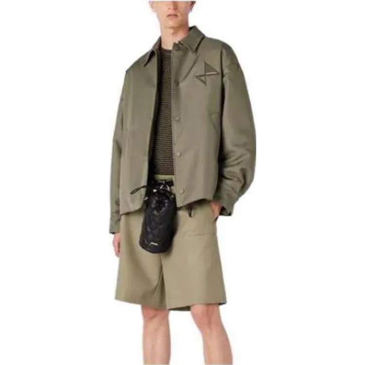 Мужской свитер с вязаным узором EMPORIO ARMANI, Olive — фото 4