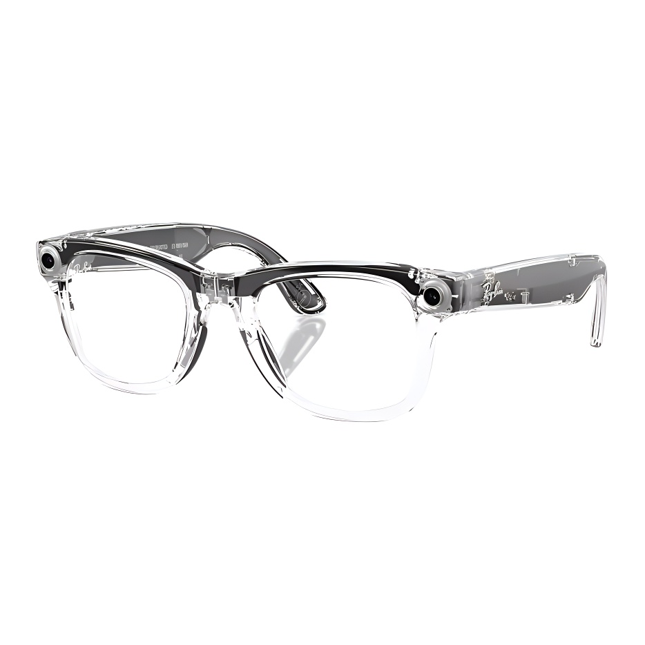

RayBan Литьевые квадратные очки унисекс прозрачные, Transparent