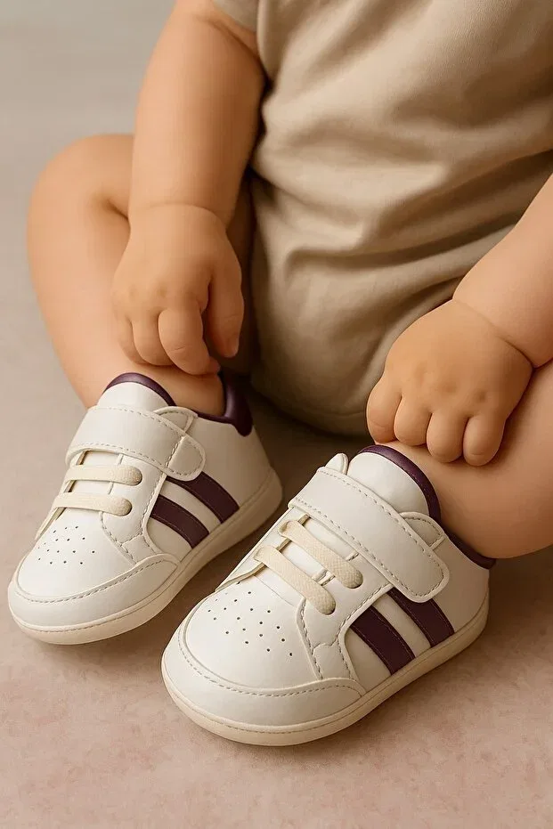 Детские туфли для мальчиков с ремешком Patika Bebek, Purple