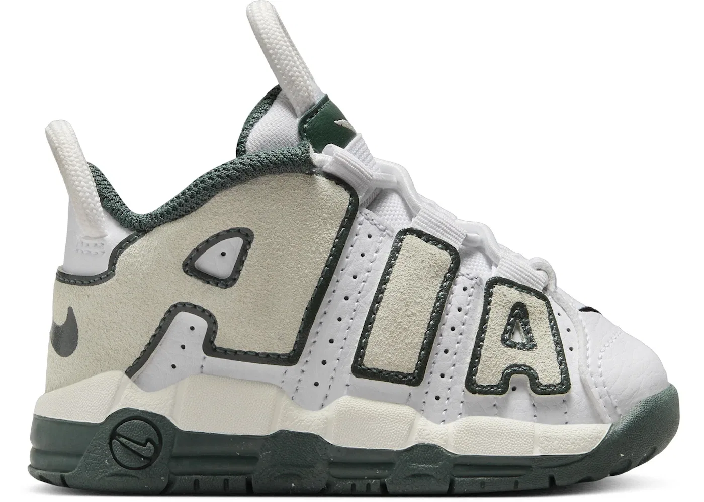 Детские кроссовки Lifestyle Nike Air More Uptempo, Summit White Vintage Green Summit White Sea Glass