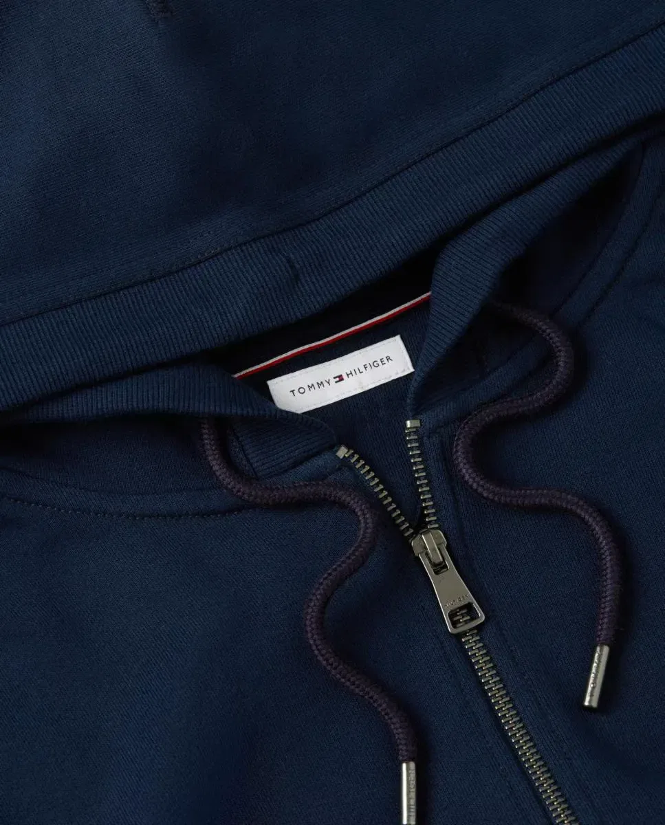 Мужская худи на молнии Tommy Hilfiger, Azul Marino — фото 4