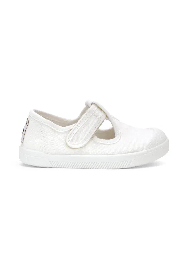Кроссовки хлопок Pepitos barefoot lona lavada ninos - touch-strap shoes Pisamonas Blanco, белый
