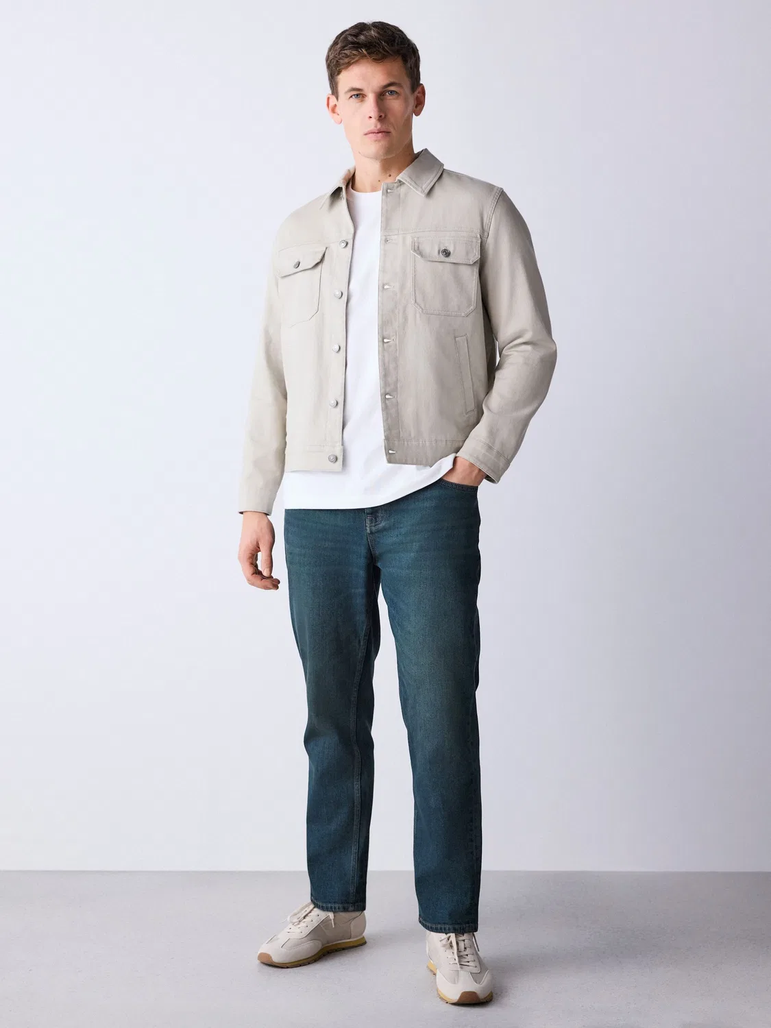 Джинсы Slim Fit Vintage Wash Next, Green Tint — фото 2