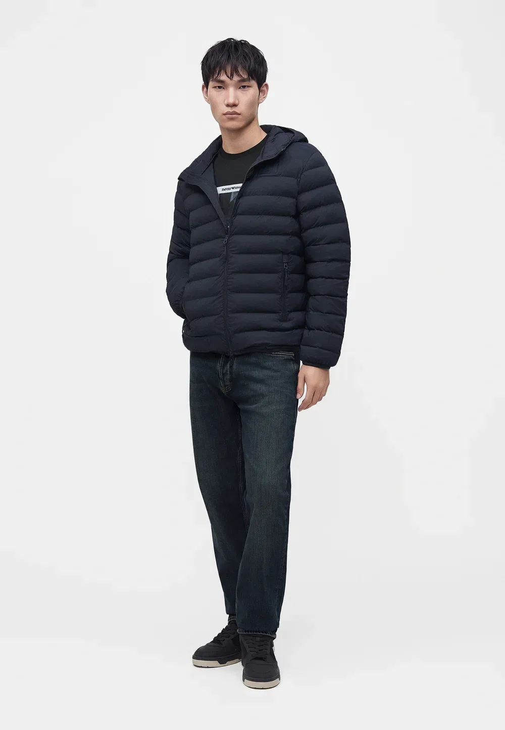 Брюки - узкие джинсы Emporio Armani, Medium Blue Denim — фото 2