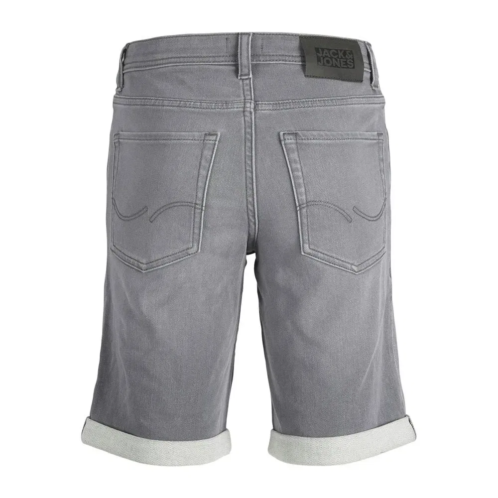 Шорты джинсовые Rick Con Jack & Jones, серый — фото 4