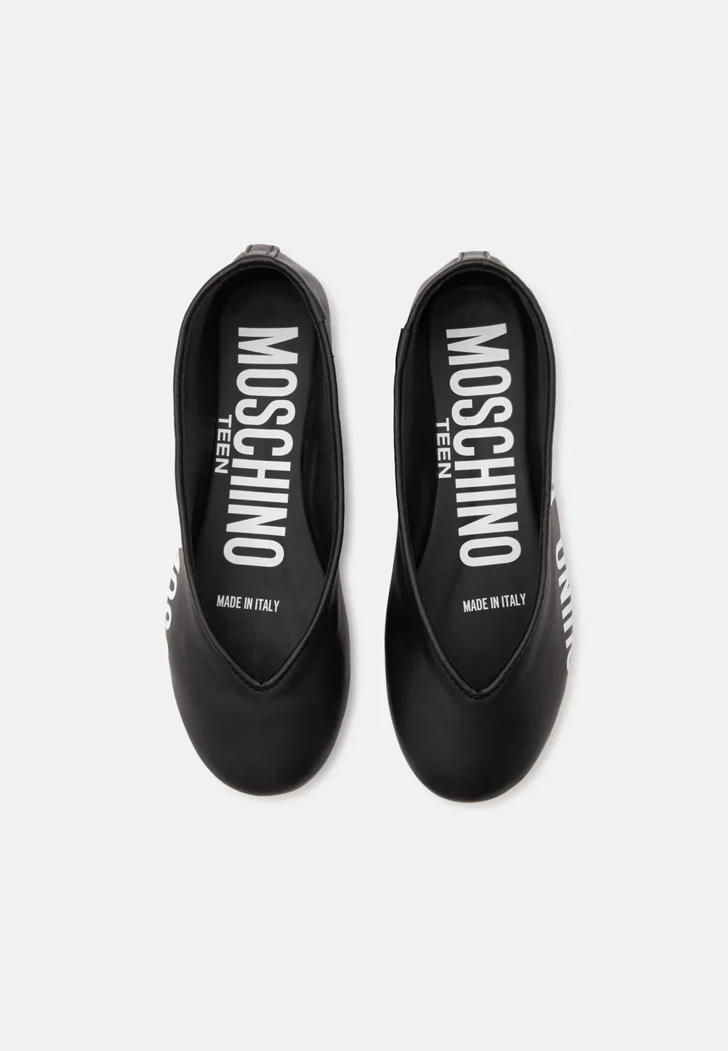 Балетные туфли Moschino, Black/White — фото 4