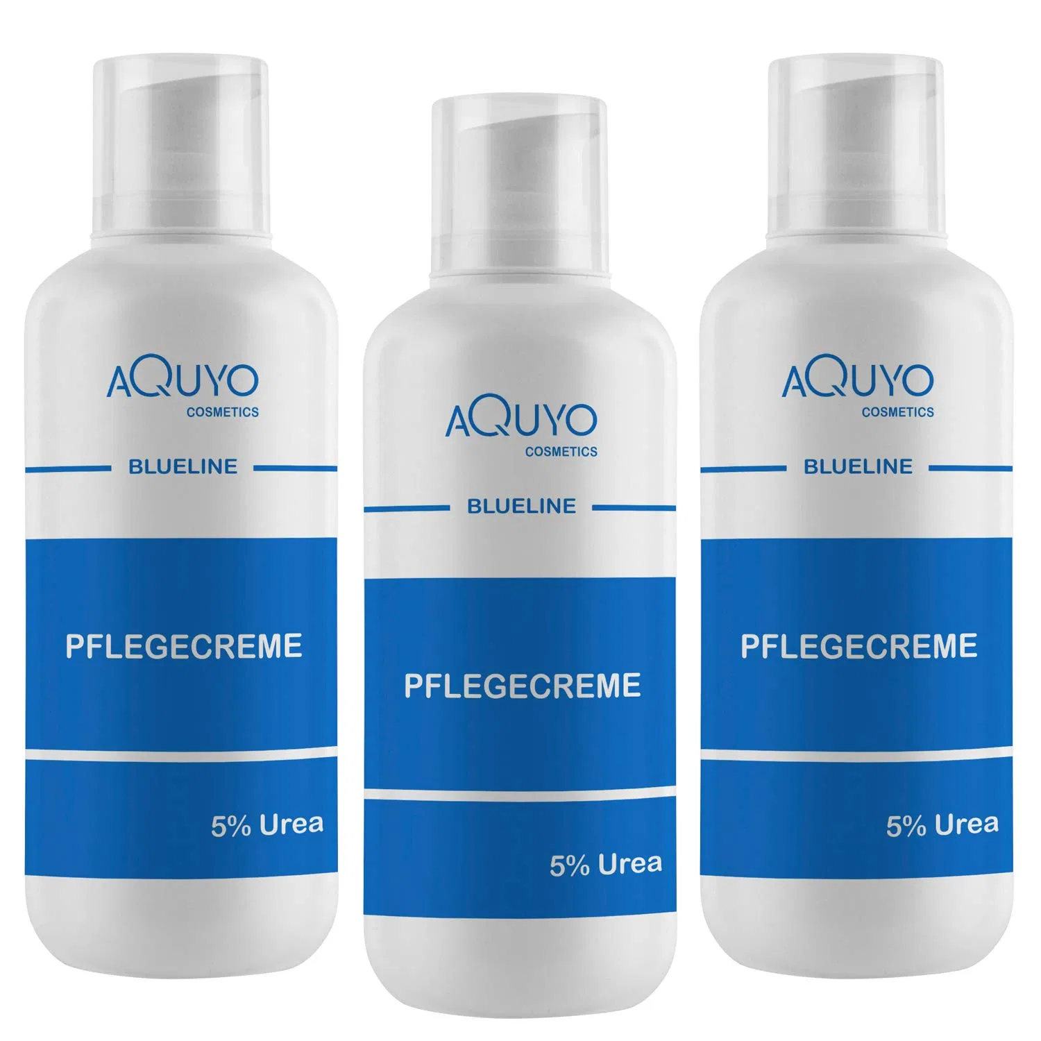 Крем для тела с 5% мочевиной, AQUYO Cosmetics, 3 x 500 мл