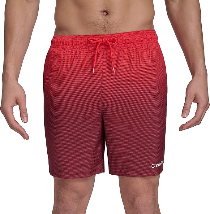 Плавательные шорты Calvin Klein Volley Quick Dry Lightweight, красный — фото 2