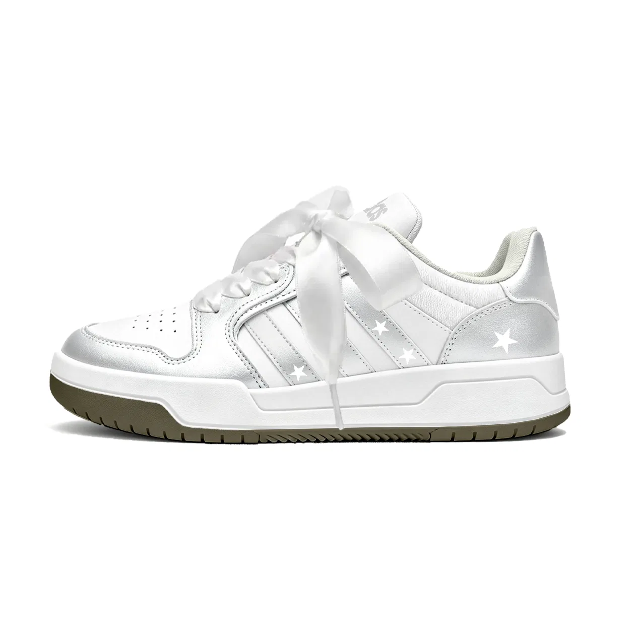 Скейтборд-кроссовки детские с принтом ENTRAP, Adidas, Silver — фото 3
