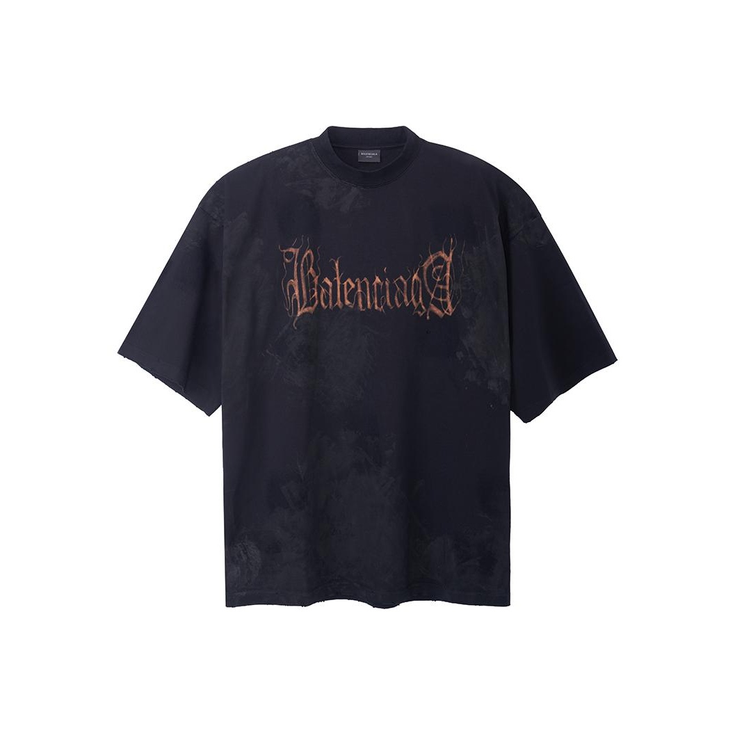 

Футболка Heavy Metal Large Fit в цвете Faded Balenciaga, черный