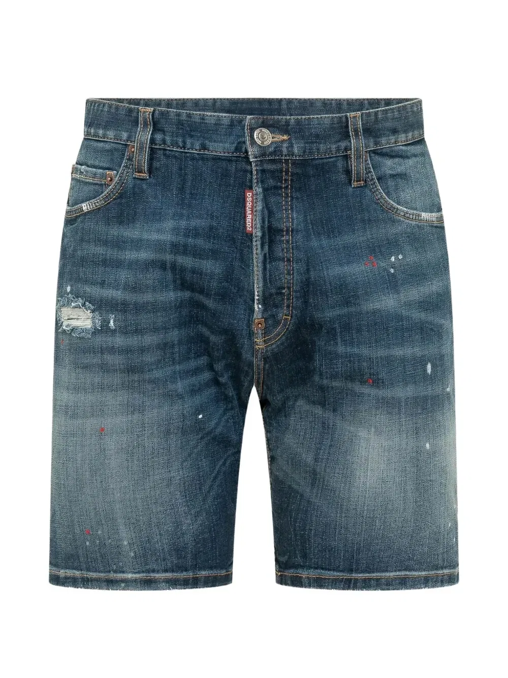 Рваные джинсовые шорты Dsquared2, синий
