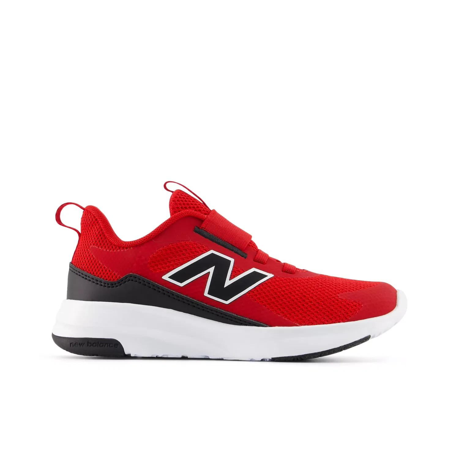 Детские кроссовки без шнуровки на сетчатой основе 468 Slip On New Balance, Team Red With Black And White