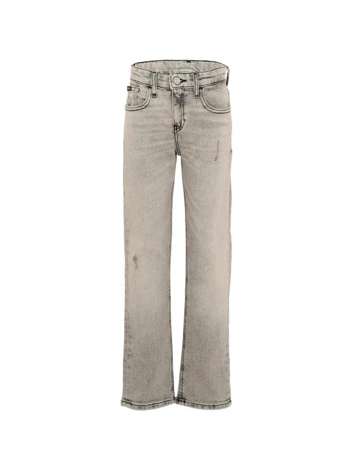 Джинсы с эффектом потертости Calvin Klein Kids, серый