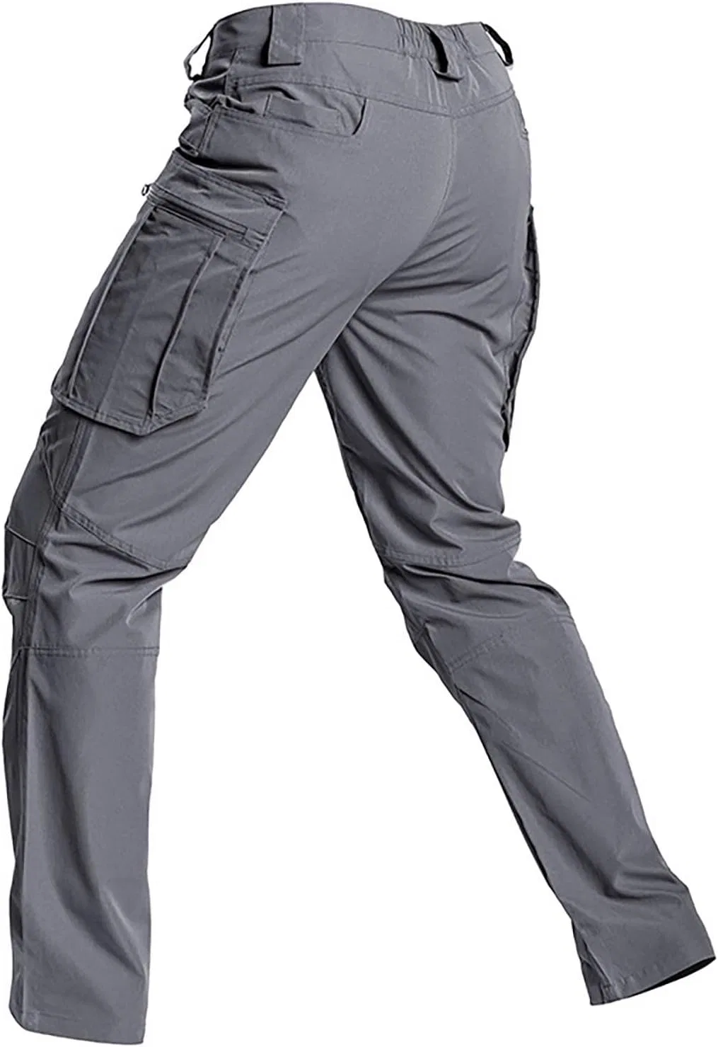 Мужские карго-брюки с прямым кроем, модель Tactical Outdoor Travel, #H05-Grey — фото 4