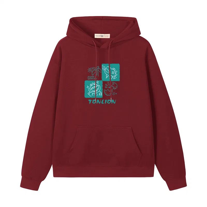 Детский худи с капюшоном Tonlion, Burgundy