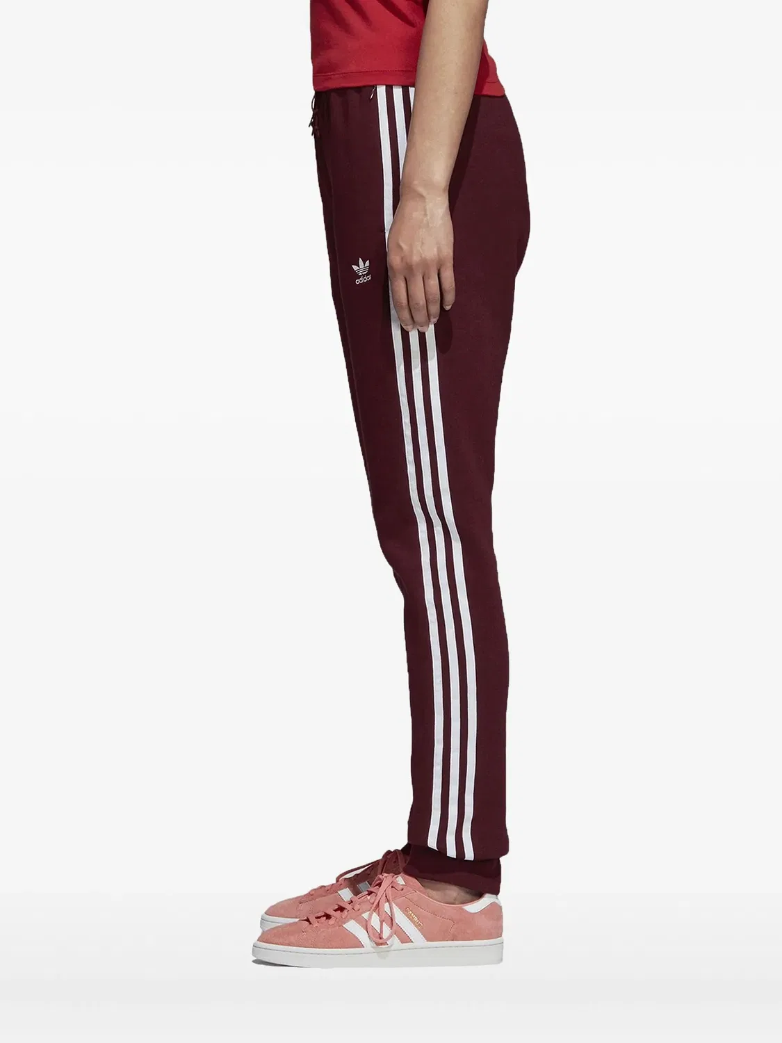 Спортивные брюки с логотипом Adidas, красный