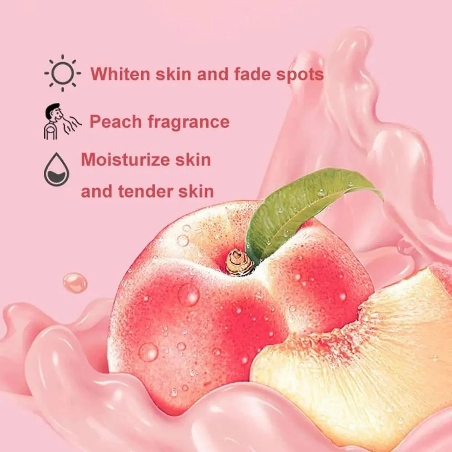 Гель для душа, Whitening Peach, Pelinuar, 2 шт., 380 г, Pack of 2 — фото 4