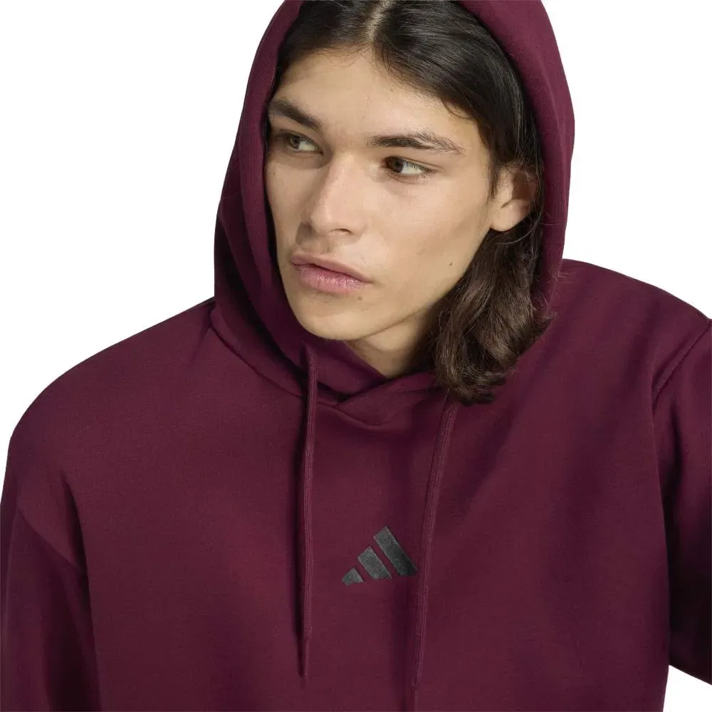 Мужской свитшот с капюшоном Feelcozy Fleece Adidas, Purple — фото 4