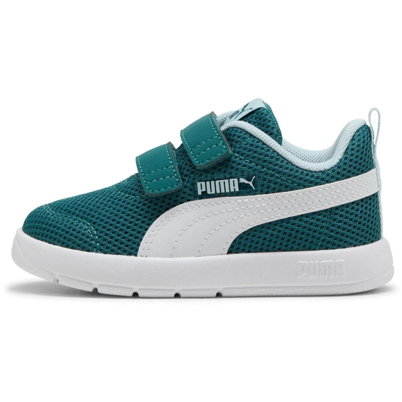 Детские кроссовки с сетчатым верхом Puma Courtflex V3 Mesh Inf Clyde Royal-puma W, Blau