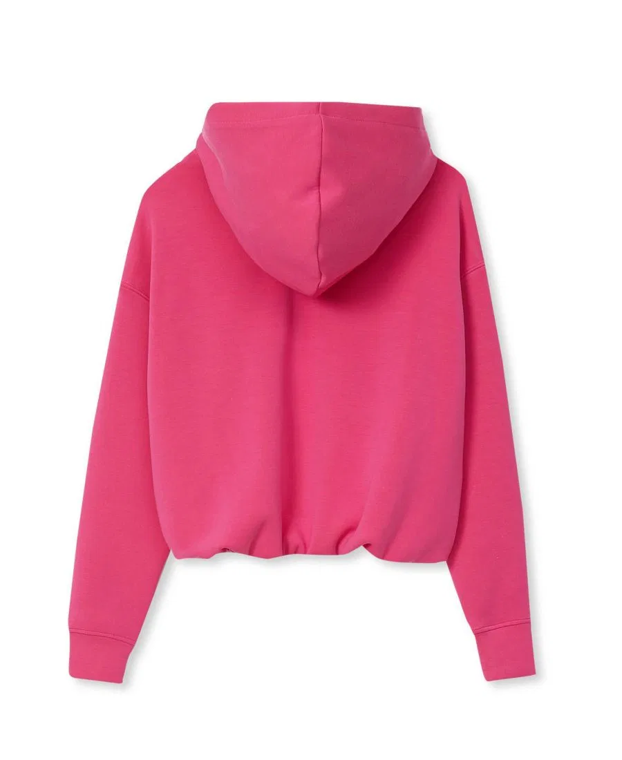 Худи с пузырчатым низом и длинным рукавом, модель Bubble Active Lands' End, Soccer Rose Violet — фото 2