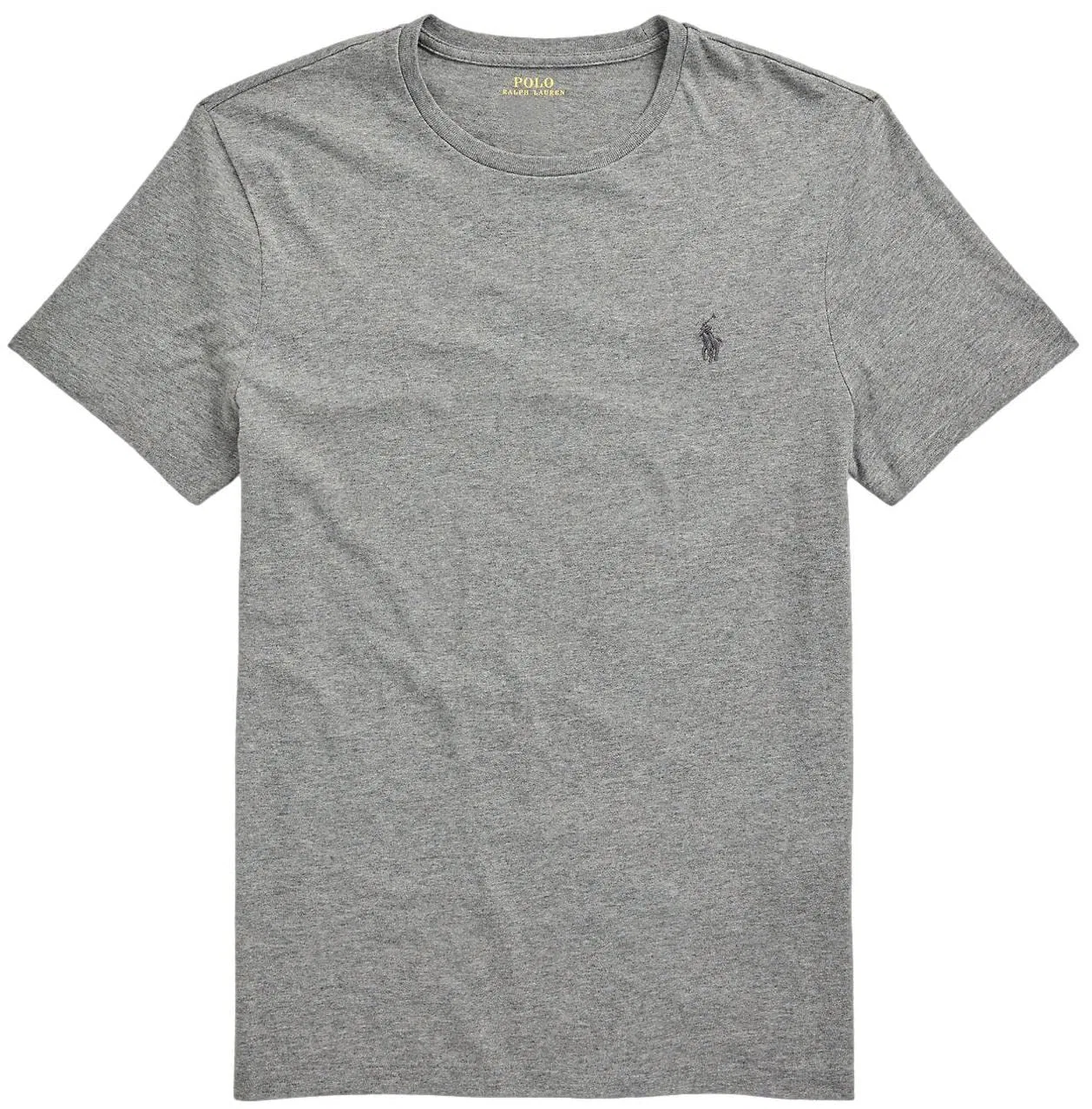 Мужской хлопковый лонгслив с V-образным вырезом Polo Ralph Lauren, 2-Grey