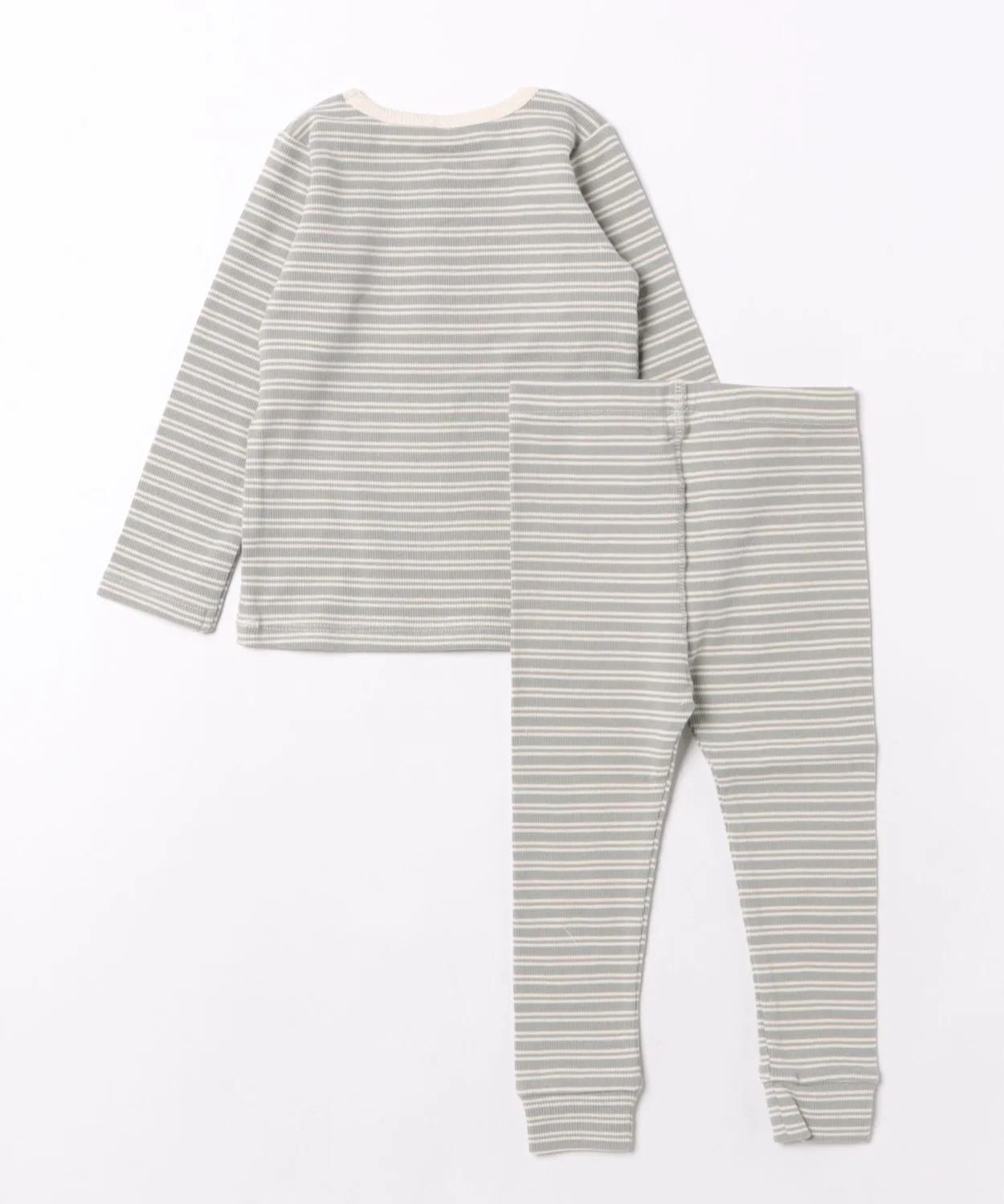 ARCHIVER Детский комплект из футболки и леггинсов с длинным рукавомRibbed Tee + Legging Set Quincy Mae, Синий — фото 2
