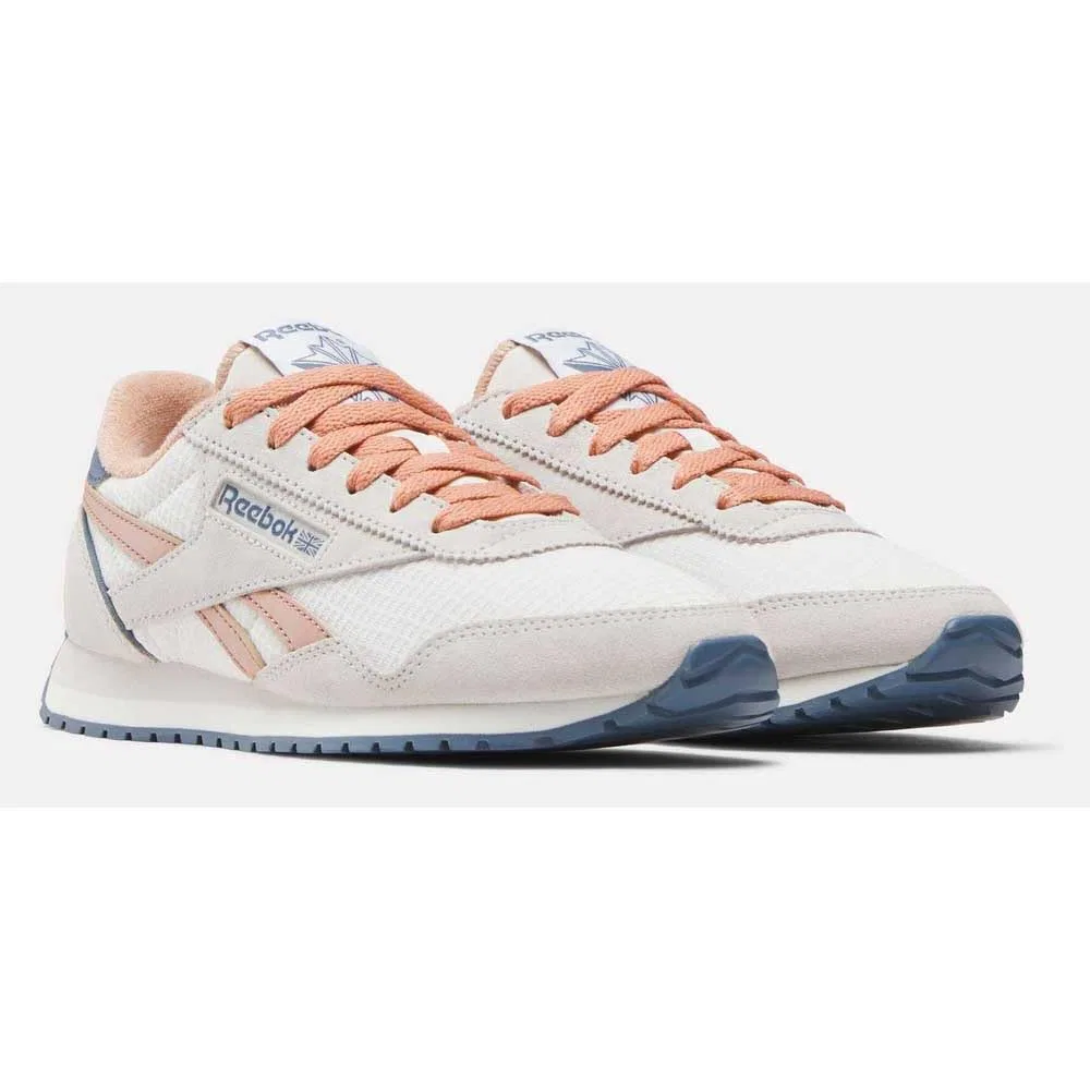 Детские кроссовки для девочек с принтом Reebok Classic AZ, Luxe Grey Pink Clay Shadow — фото 3